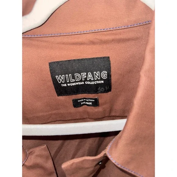 Wildfang Workwear Jumpsuit Brown Long‎ Sleeve Utility Coverall XXLarge